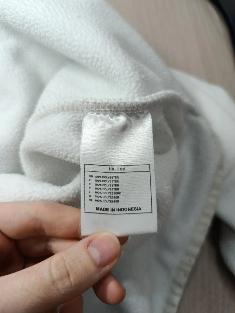 Polaire Nike Vintage 90s Blanc Demi-Zip Logo Brodé Poitrine - Taille L – photo 3